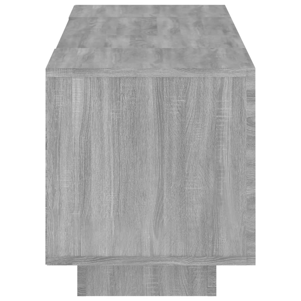 Tv-meubel met LED 160x35x40 cm bewerkt hout oud hout