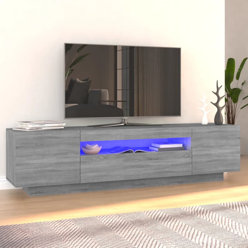 Tv-meubel met LED-verlichting 160x35x40 cm