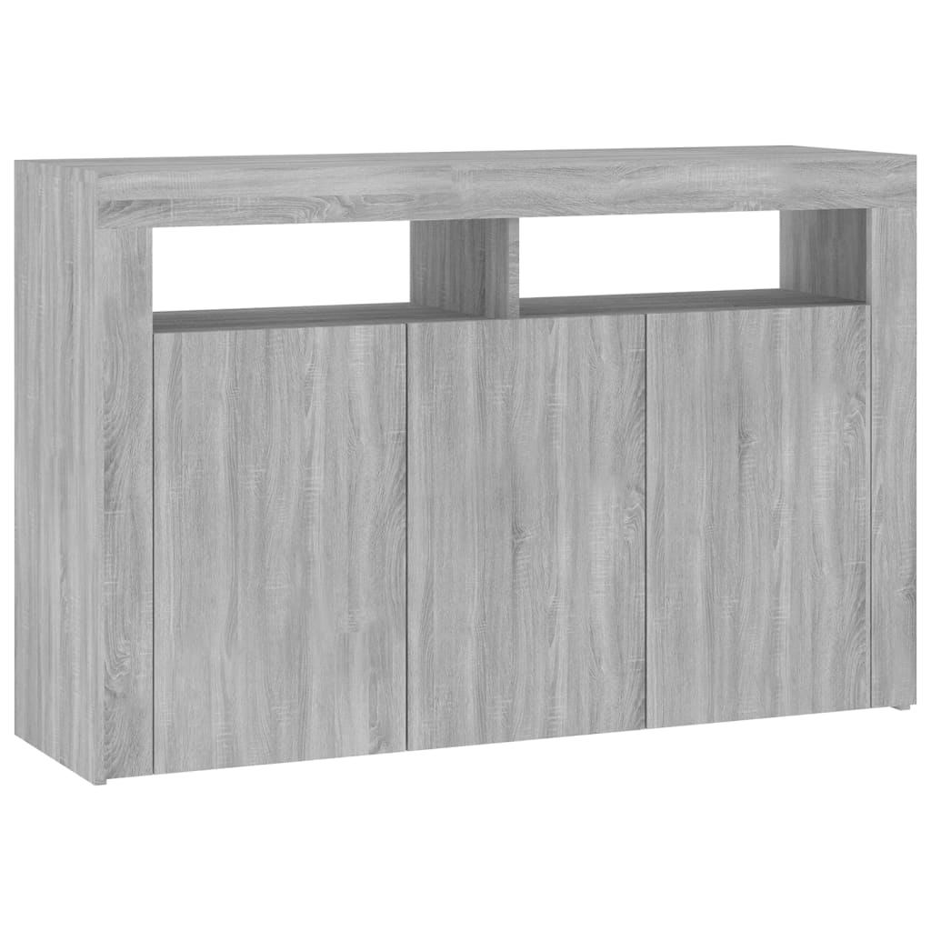 Dressoir met LED-verlichting 115,5x30x75 cm