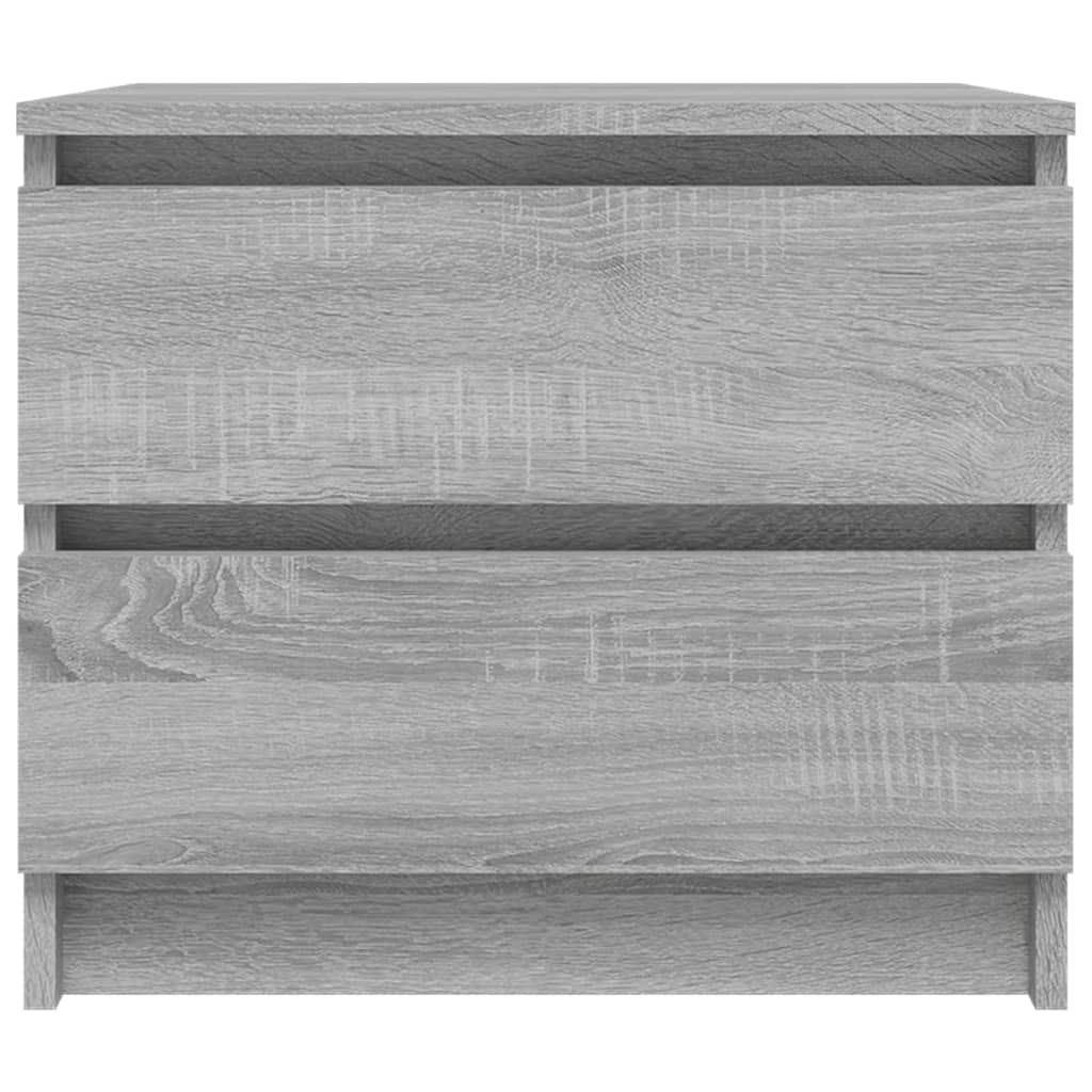 Nachtkastjes 2 st 50x39x43,5 cm bewerkt hout