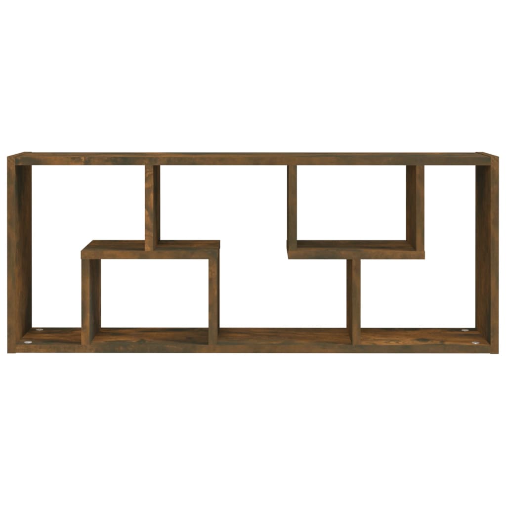 Wandschap 36x16x90 cm bewerkt hout