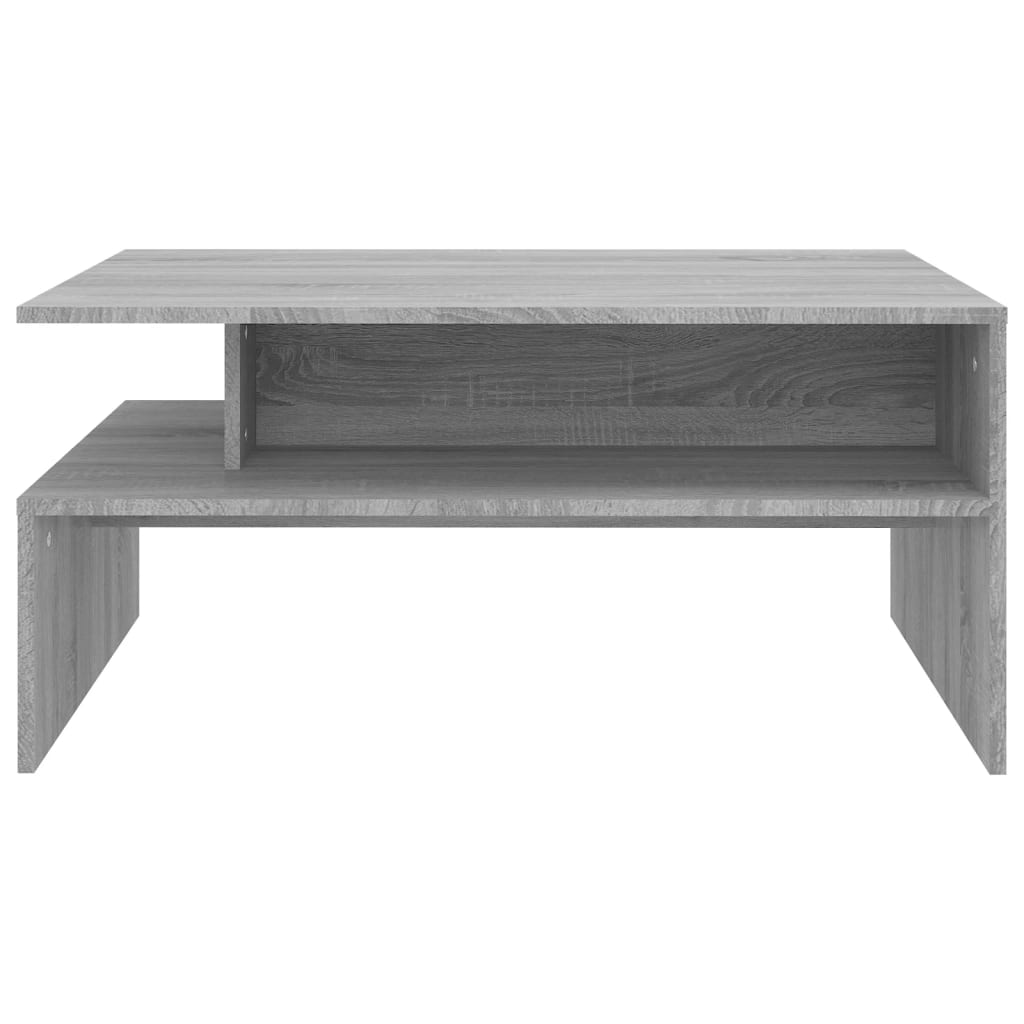 Salontafel 90x60x42,5 cm bewerkt hout eikenkleurig