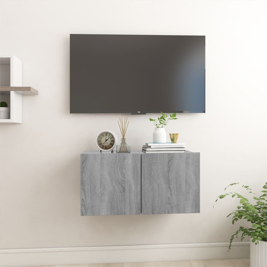 Tv-hangmeubel 60x30x30 cm bewerkt hout