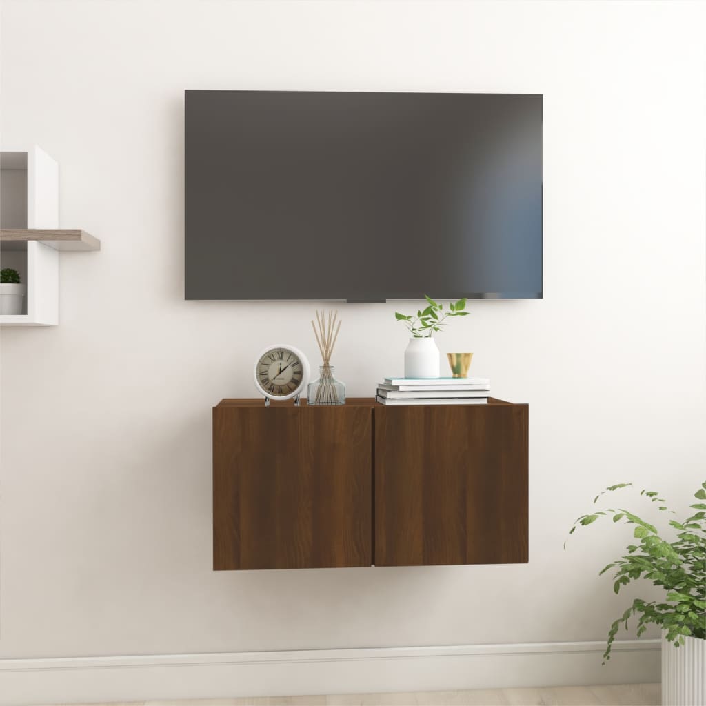 Tv-hangmeubel 60x30x30 cm bewerkt hout