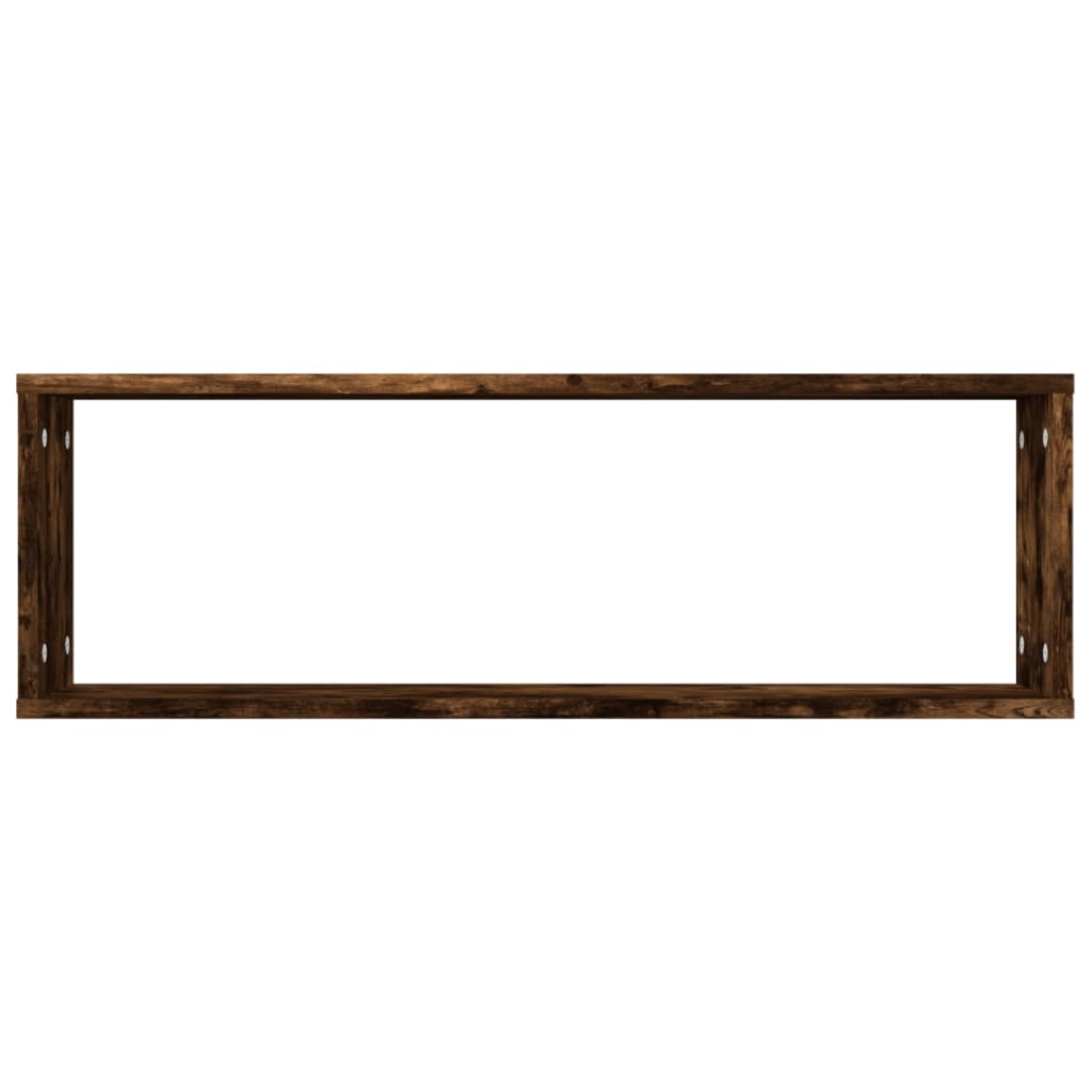 Wandschappen kubus 4 st 80x15x26,5 cm hout eikenkleurig