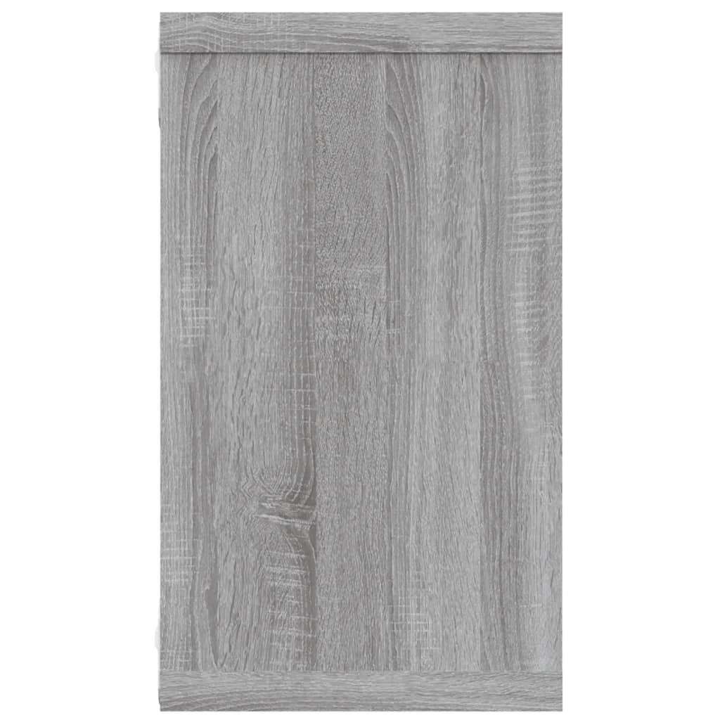 Wandschappen kubus 4 st 80x15x26,5 cm hout eikenkleurig