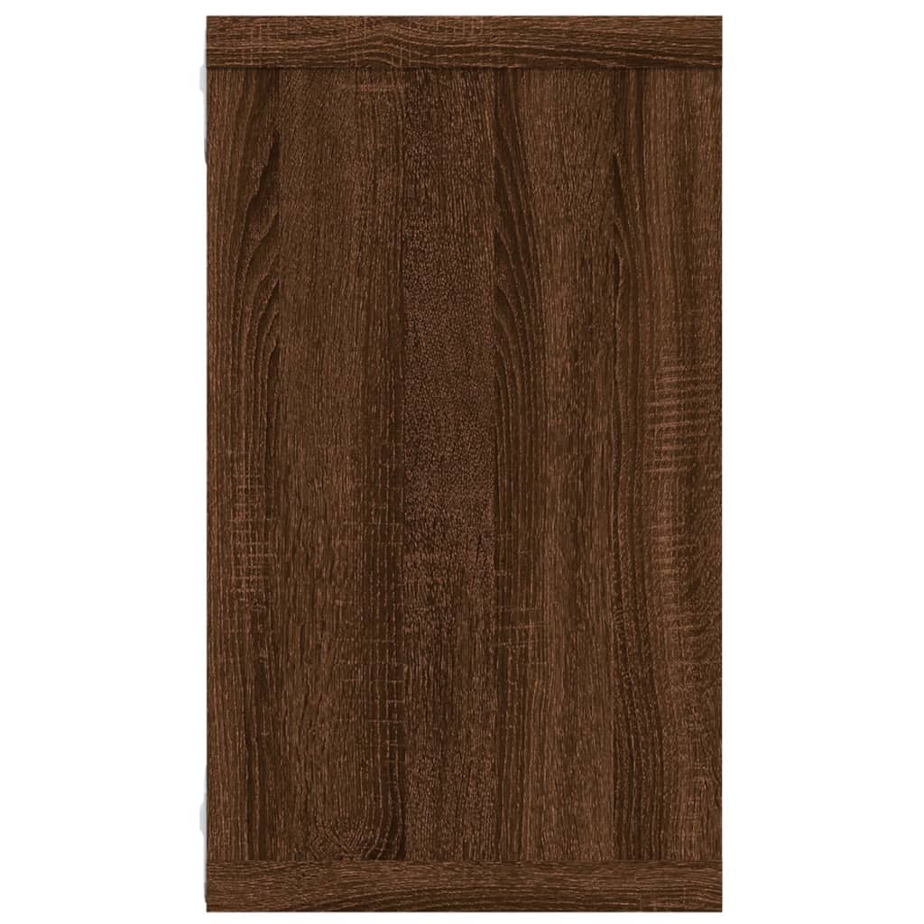 Wandschappen kubus 4 st 80x15x26,5 cm hout eikenkleurig