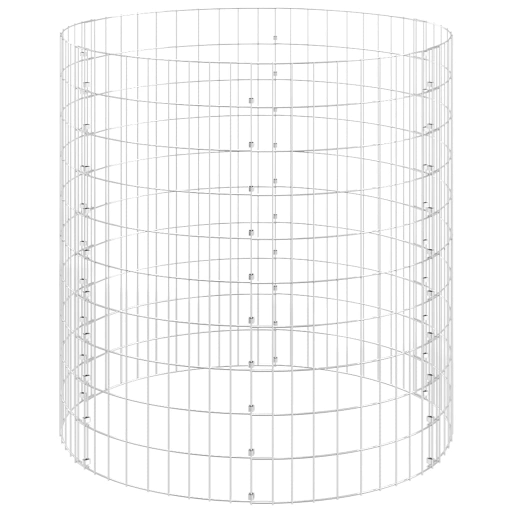 Gabion paal rond Ø30x200 cm gegalvaniseerd staal