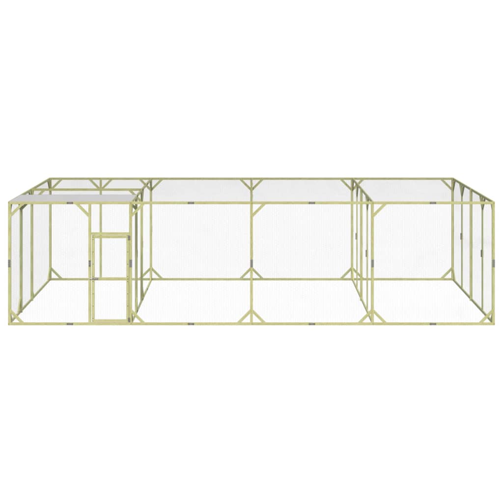 Kippenhok 600x300x200 cm geïmpregneerd massief grenenhout
