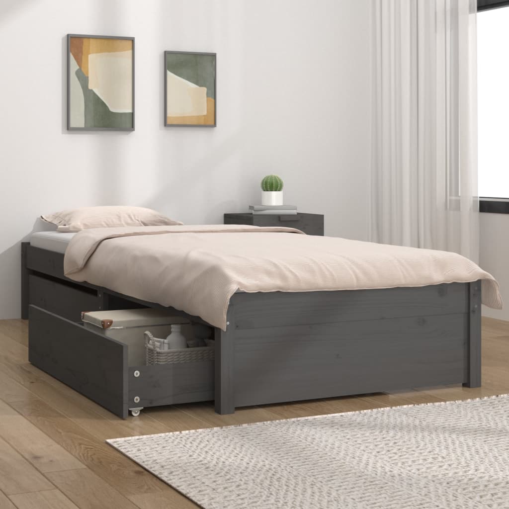 Bedframe met lades 75x190 cm