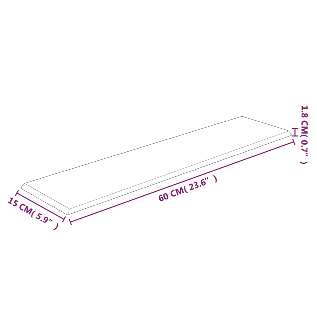 Wandpanelen 12 st 1,08 m² 60x15 cm fluweel