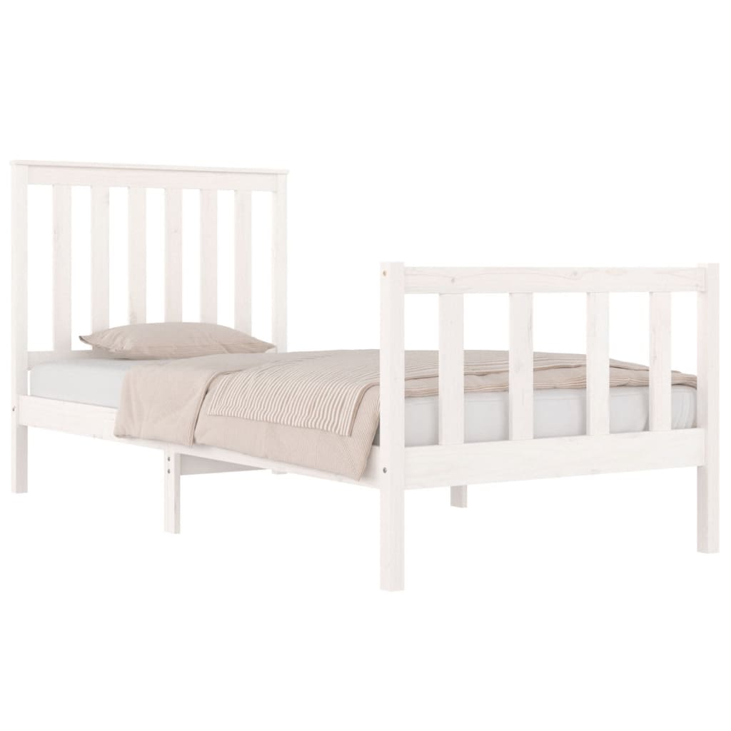 Bedframe met hoofdbord grenenhout 120x200 cm