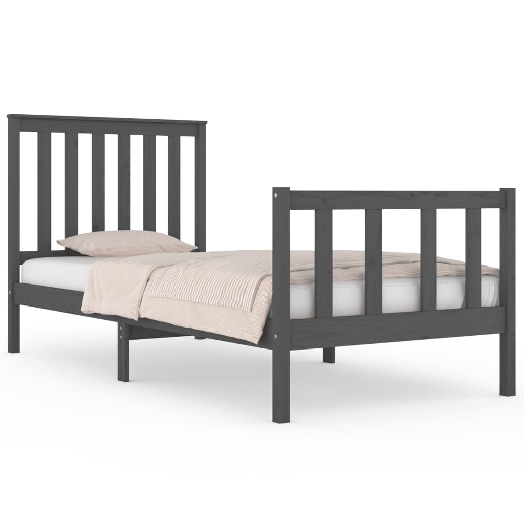 Bedframe met hoofdbord grenenhout 120x200 cm