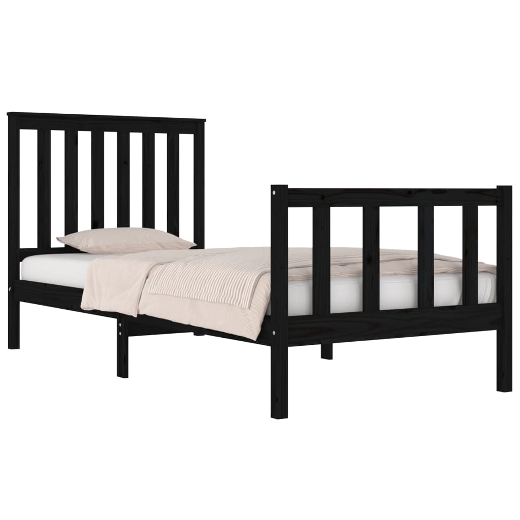 Bedframe met hoofdbord grenenhout 120x200 cm