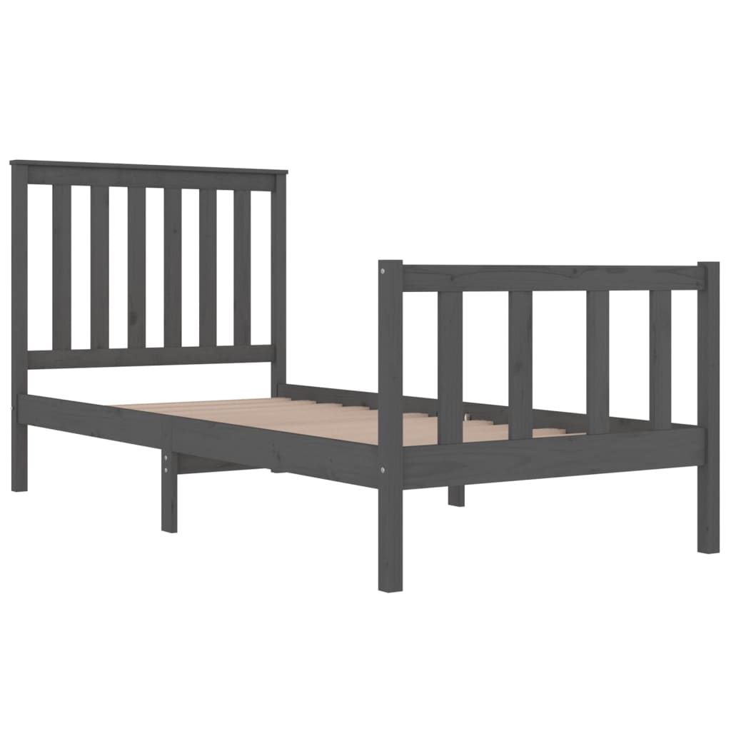 Bedframe met hoofdbord grenenhout 120x200 cm