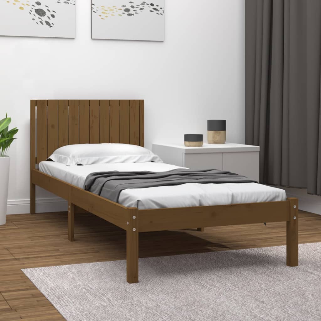 Bedframe massief grenenhout 100x200 cm