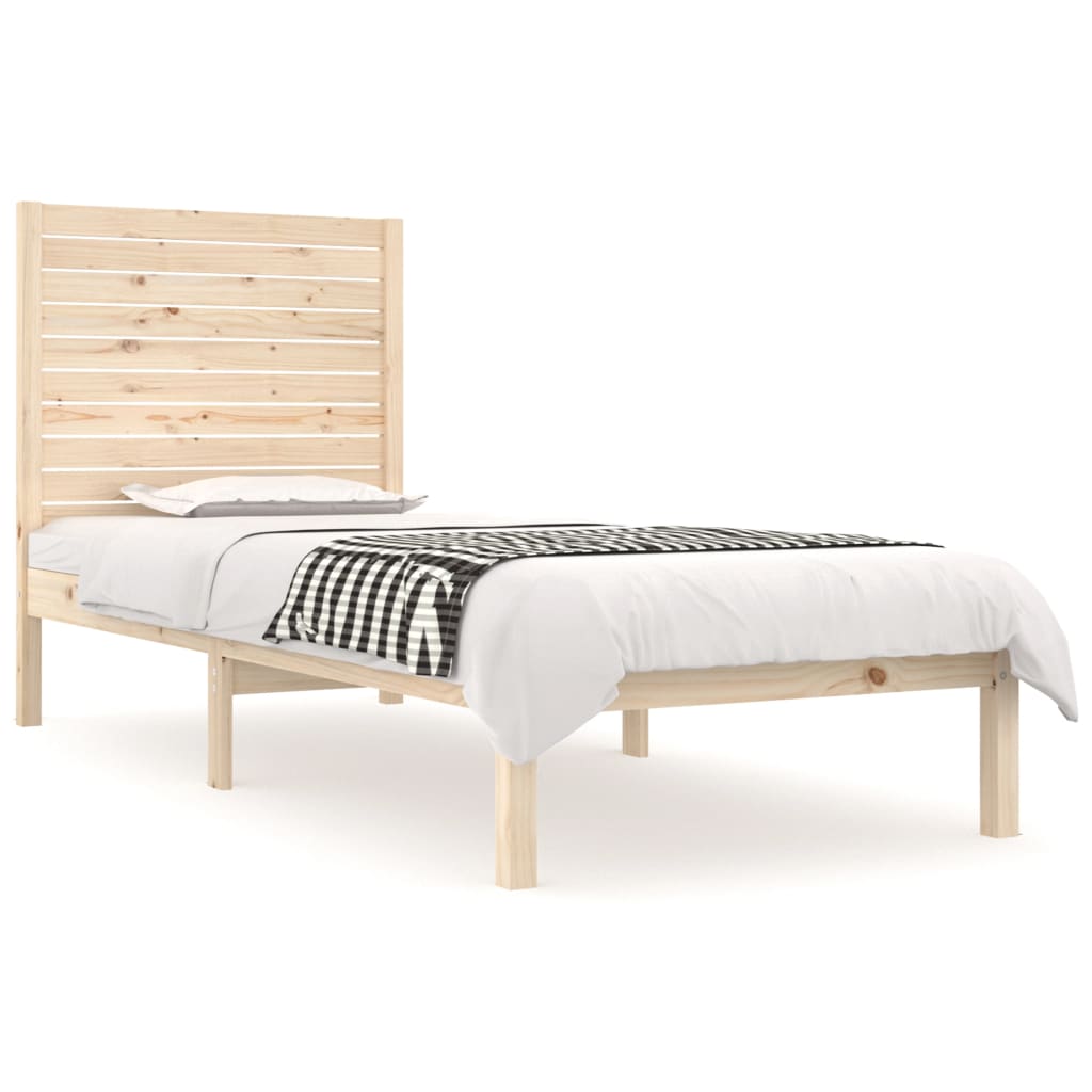 Bedframe massief hout 90x190 cm