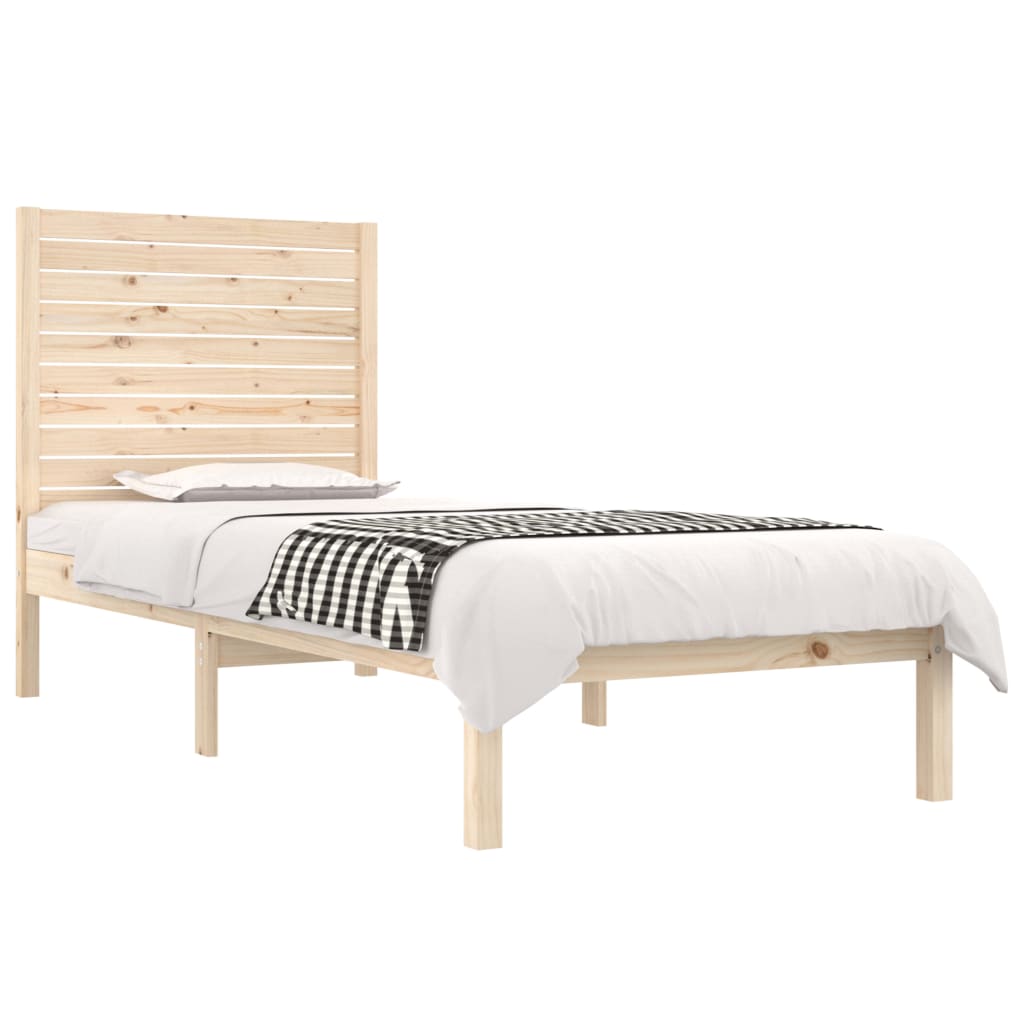 Bedframe massief hout 90x190 cm