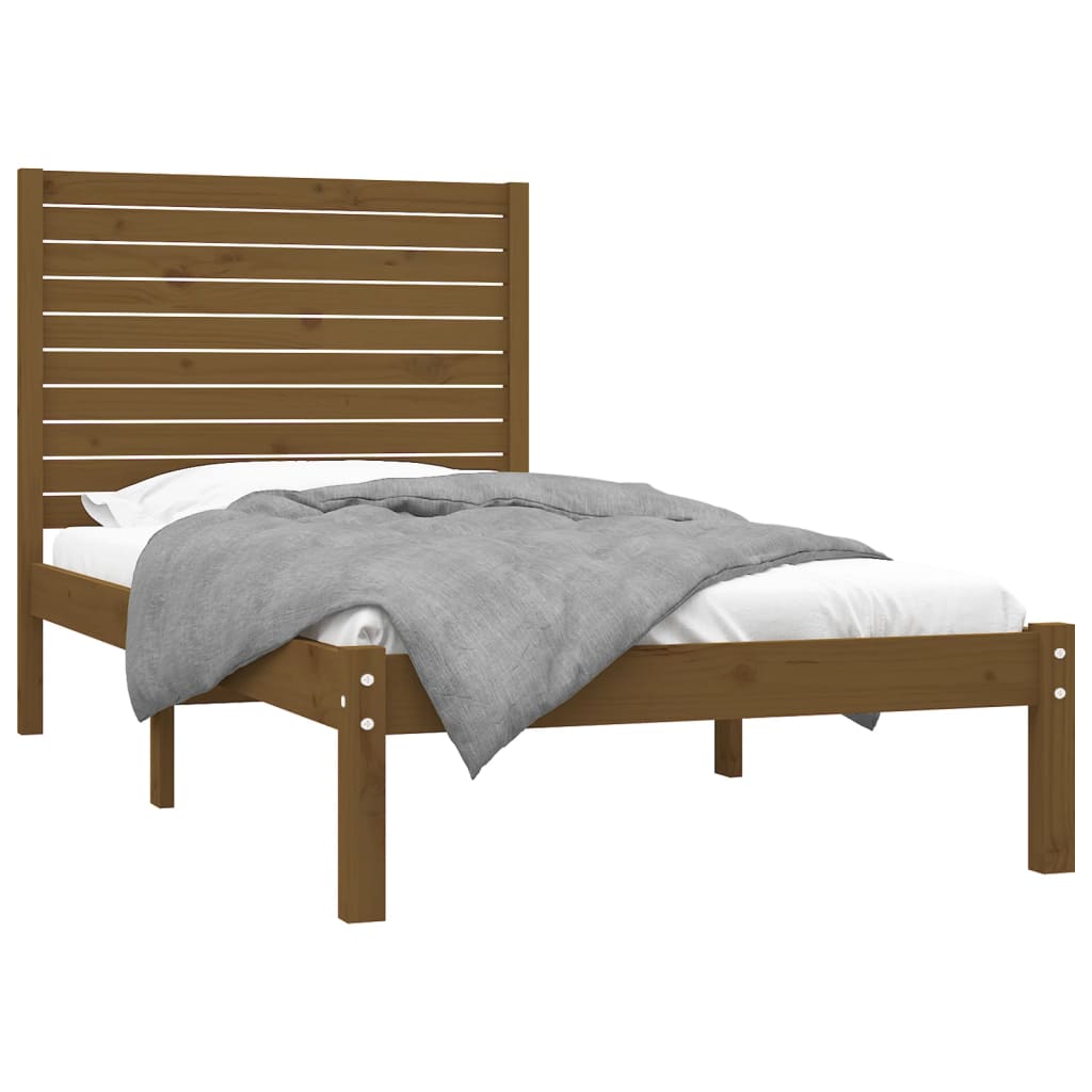 Bedframe massief hout 90x190 cm