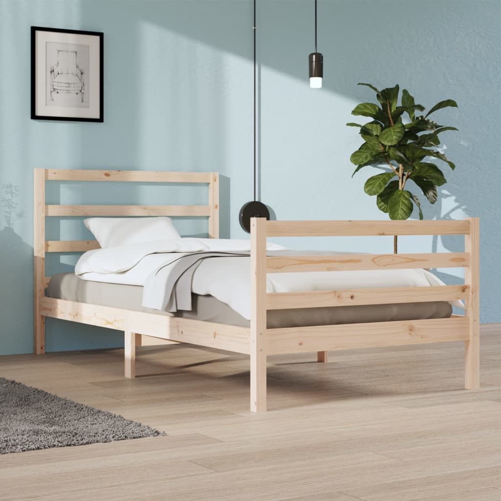 Bedframe massief grenenhout 90x200 cm