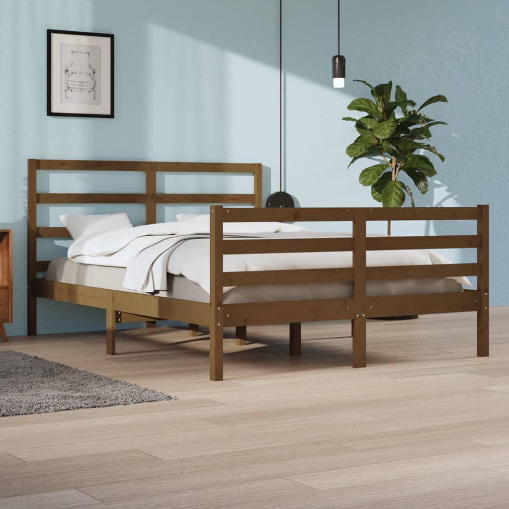 Bedframe massief grenenhout 90x200 cm