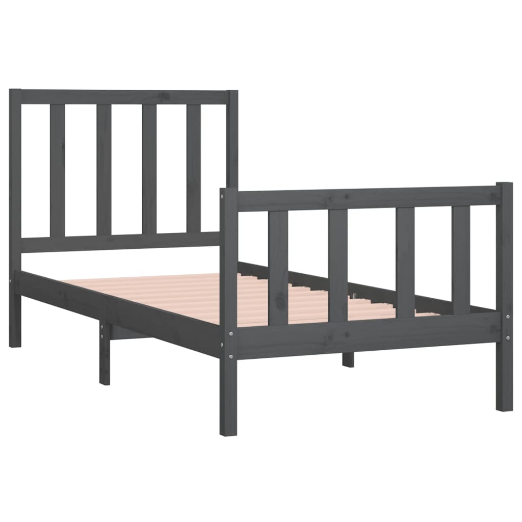 Bedframe massief hout 135x190 cm