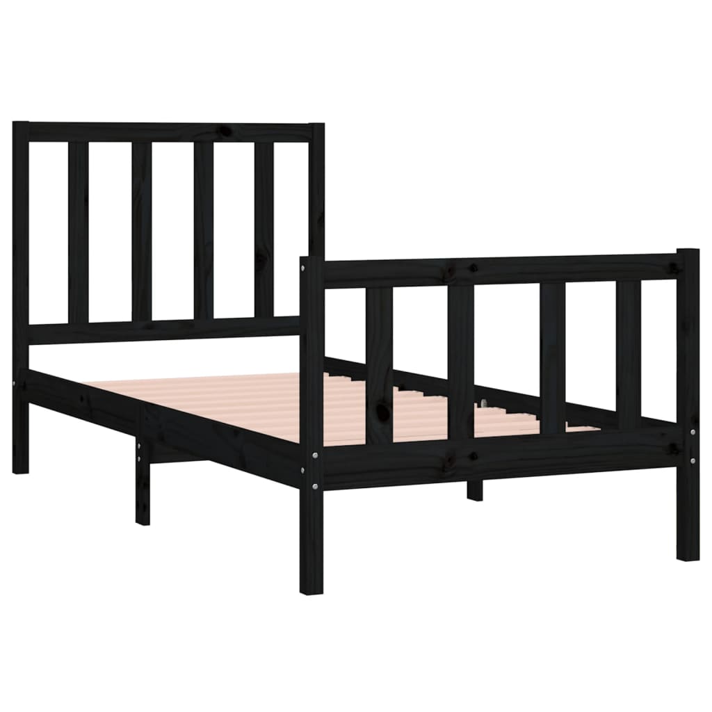 Bedframe massief hout 135x190 cm