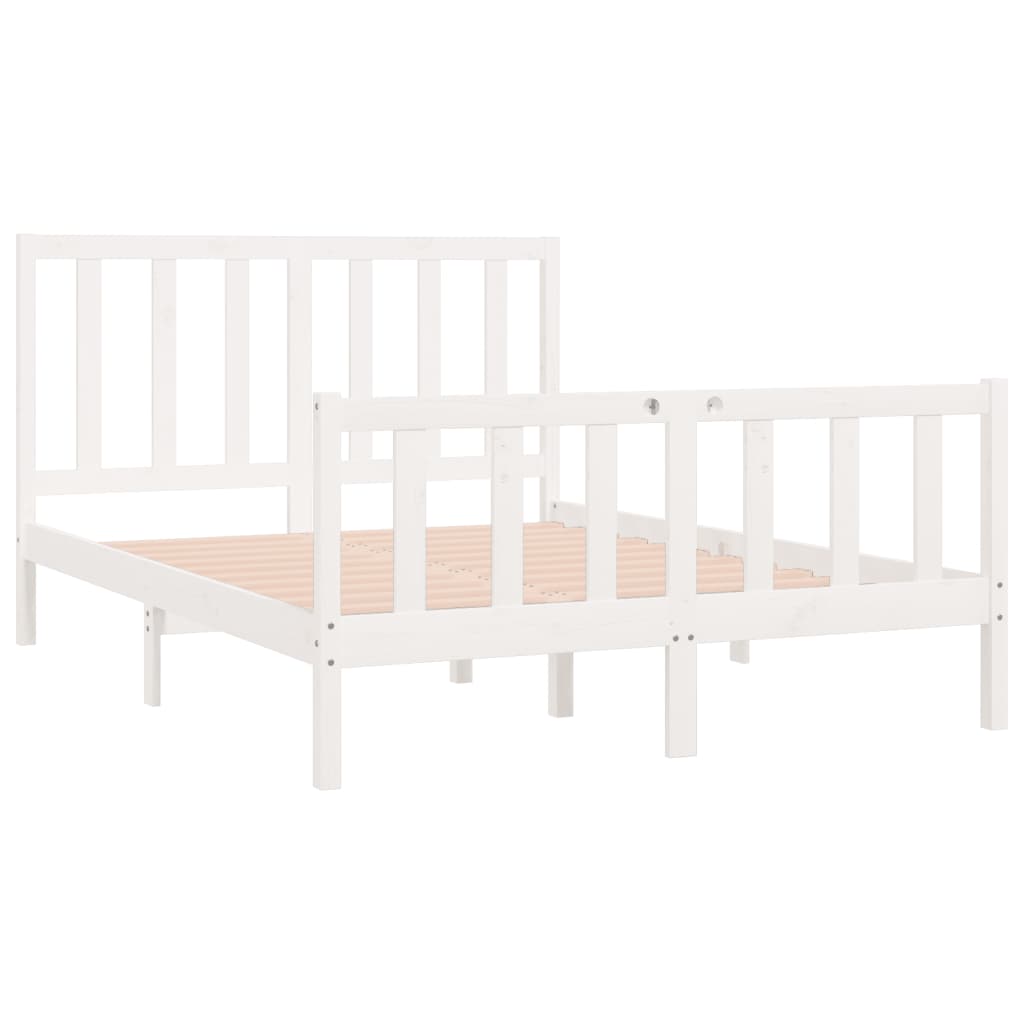 Bedframe massief hout 135x190 cm