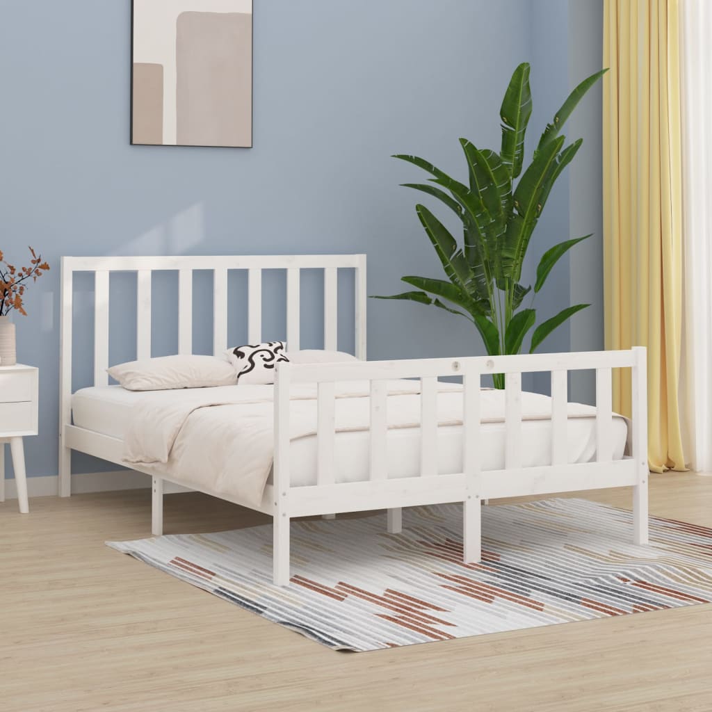 Bedframe massief hout 135x190 cm