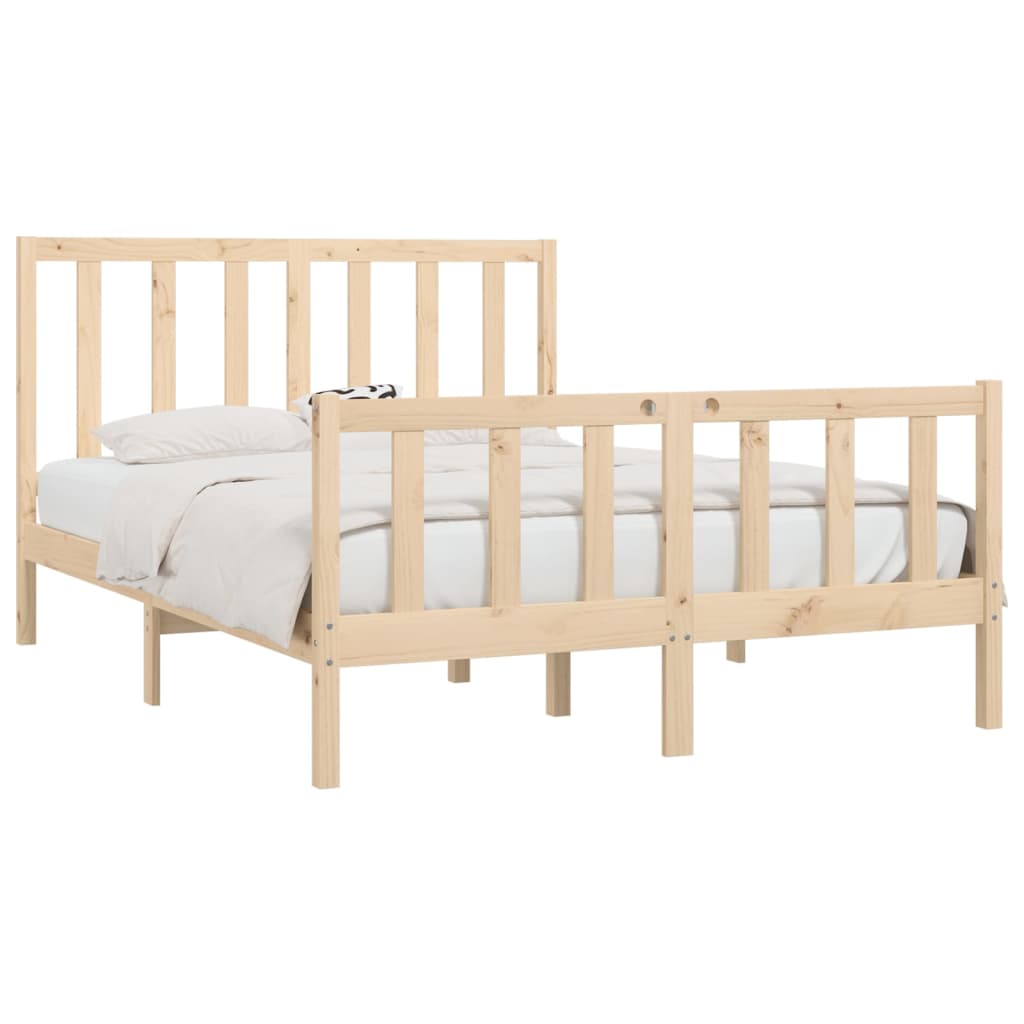 Bedframe massief hout 135x190 cm