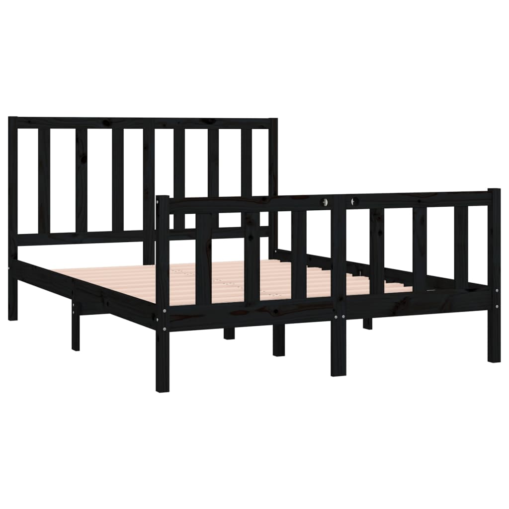 Bedframe massief hout 135x190 cm