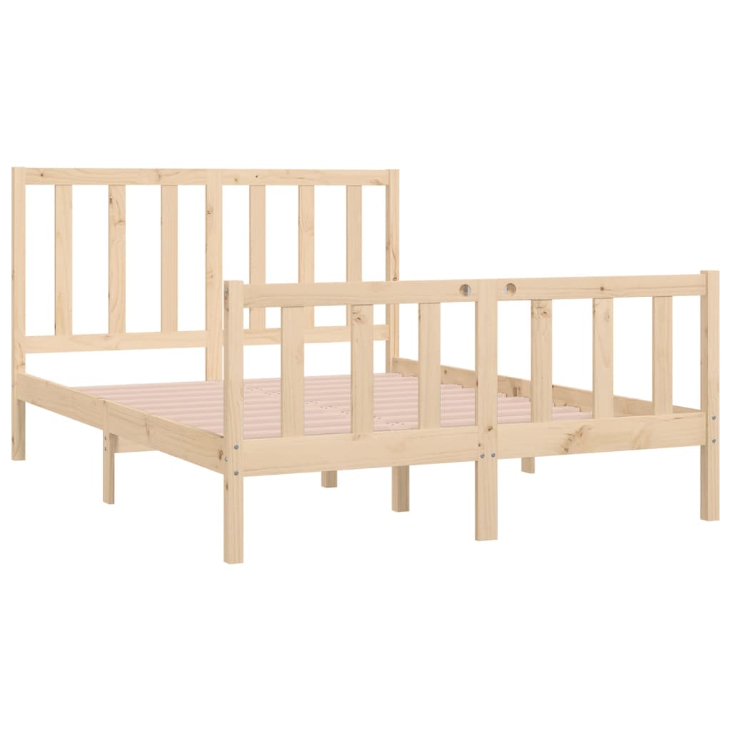 Bedframe massief hout 135x190 cm