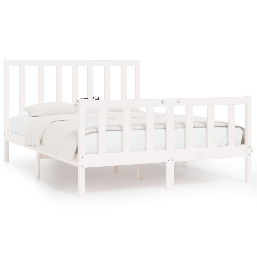 Bedframe massief hout 135x190 cm