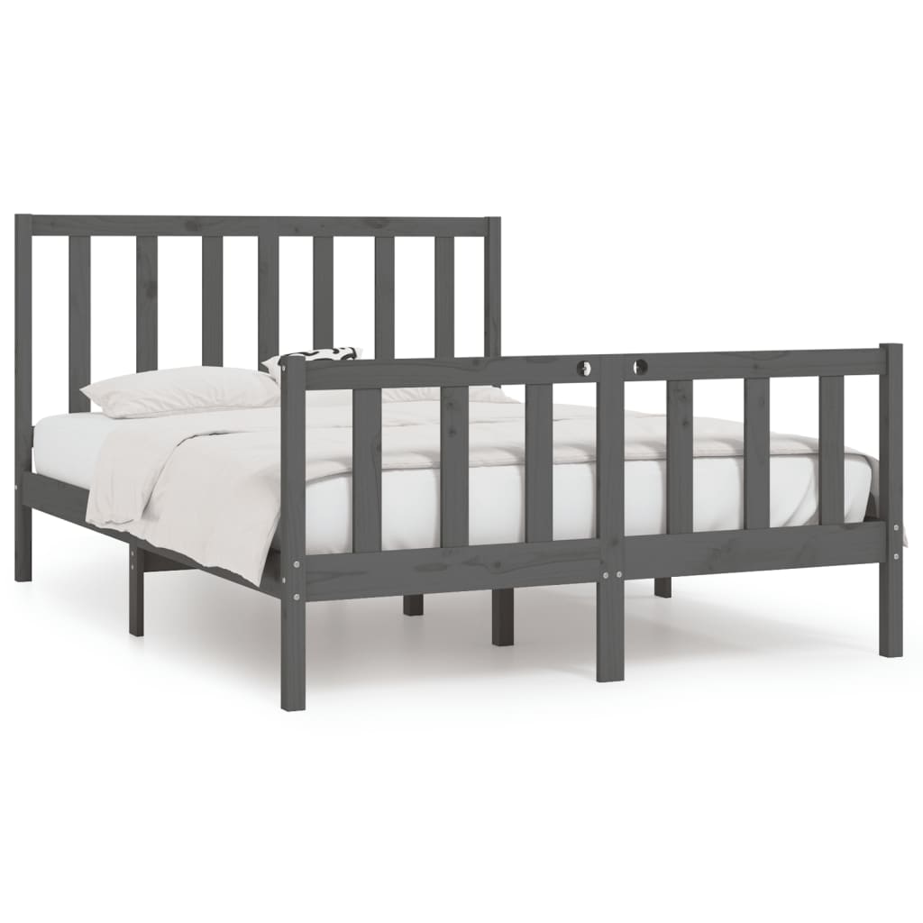 Bedframe massief hout 135x190 cm