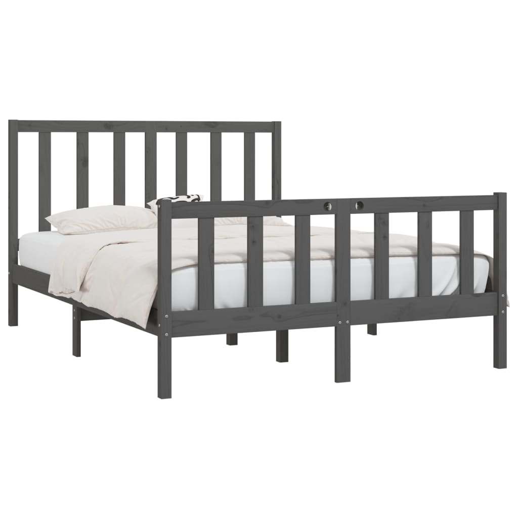 Bedframe massief hout 135x190 cm