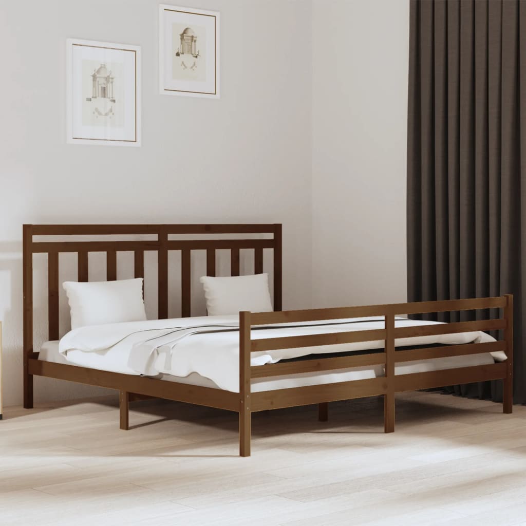 Bedframe massief hout 160x200 cm