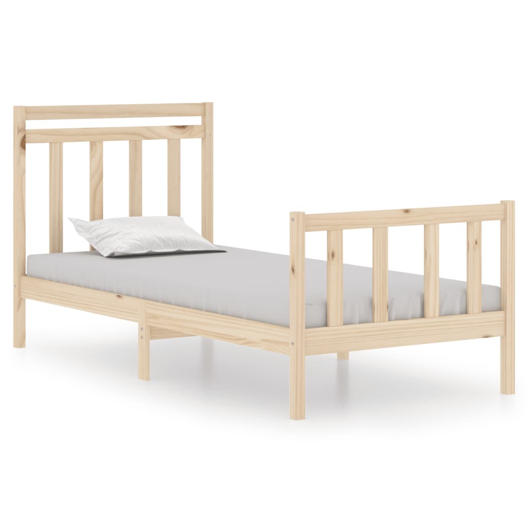 Bedframe massief hout 120x190 cm