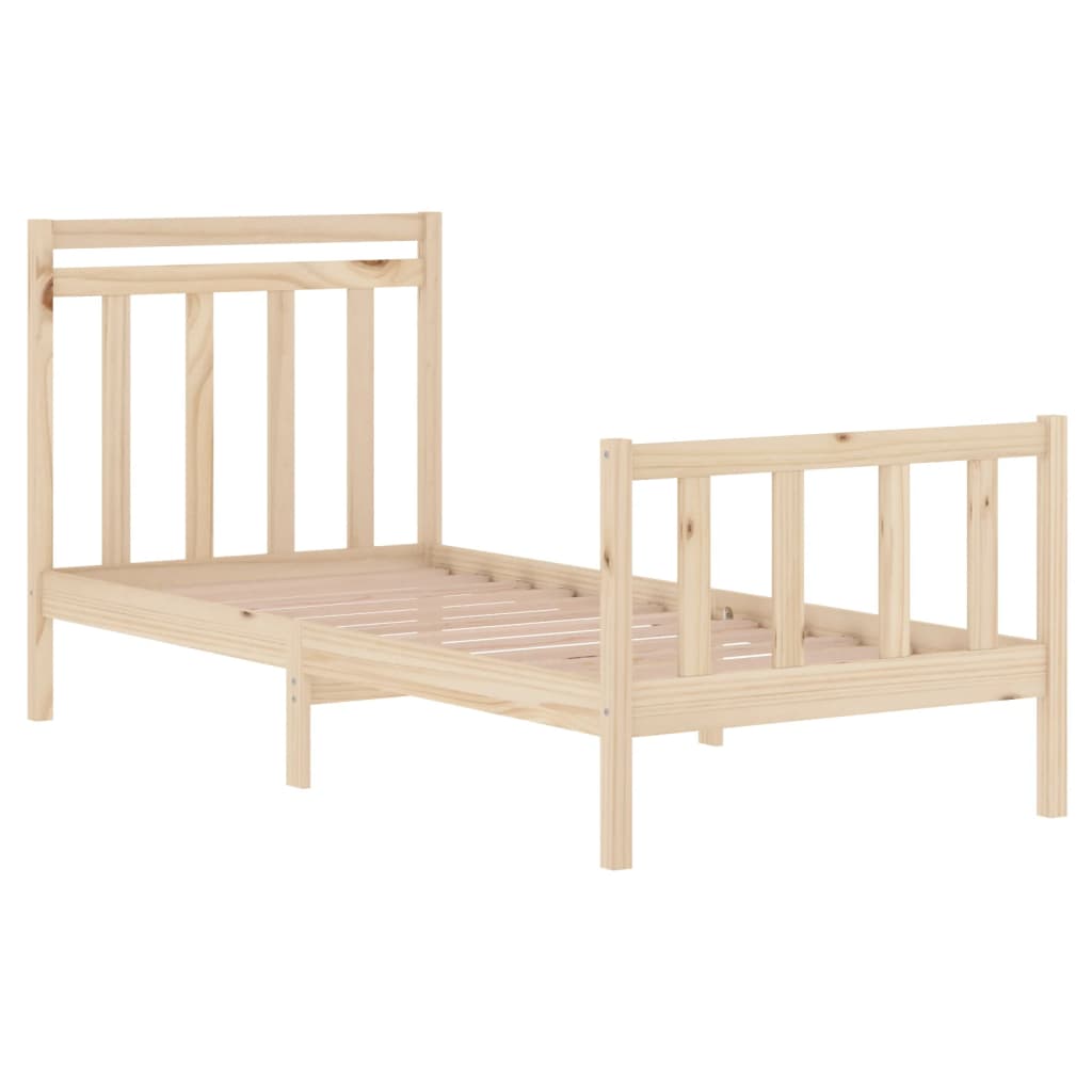 Bedframe massief hout 120x190 cm