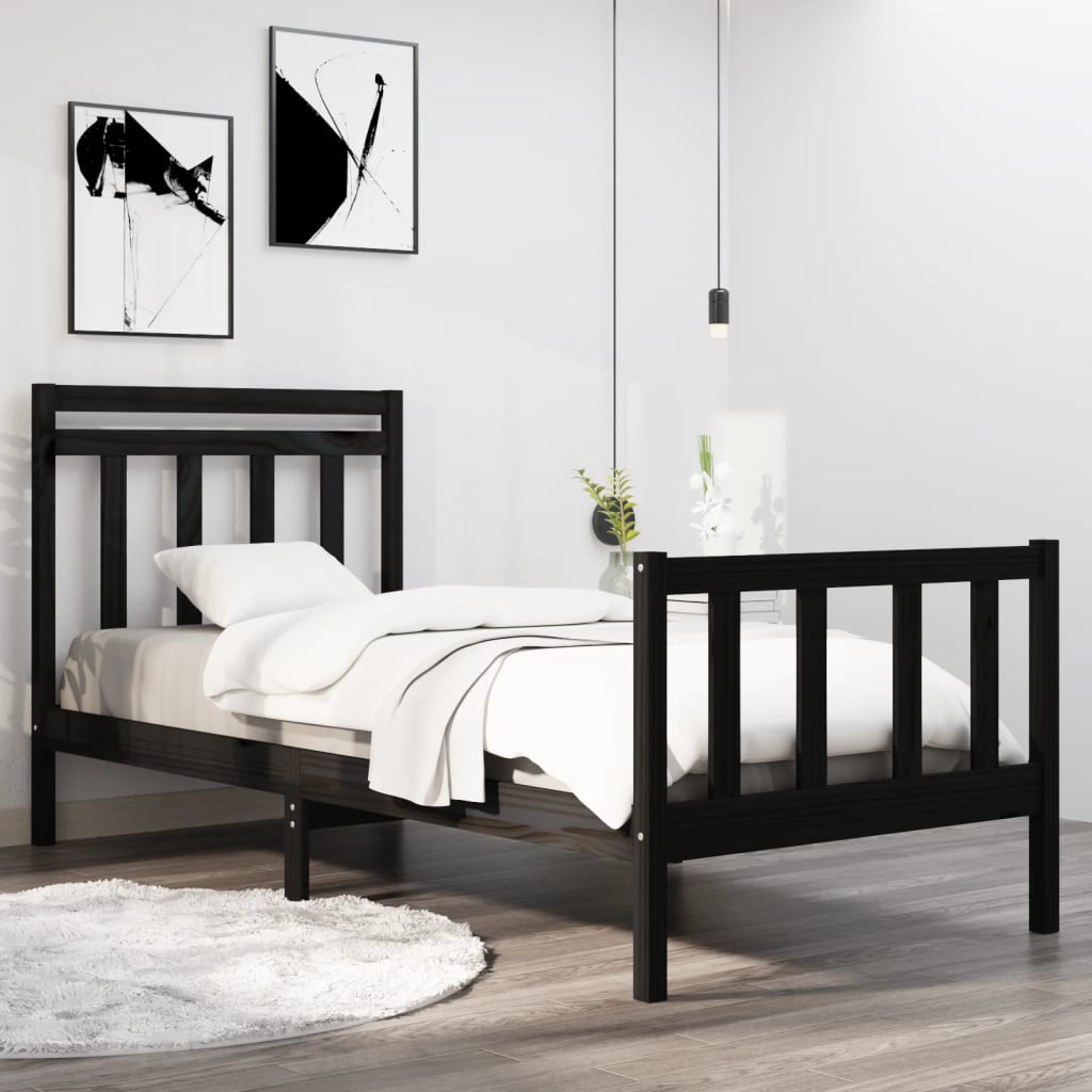 Bedframe massief hout 120x190 cm