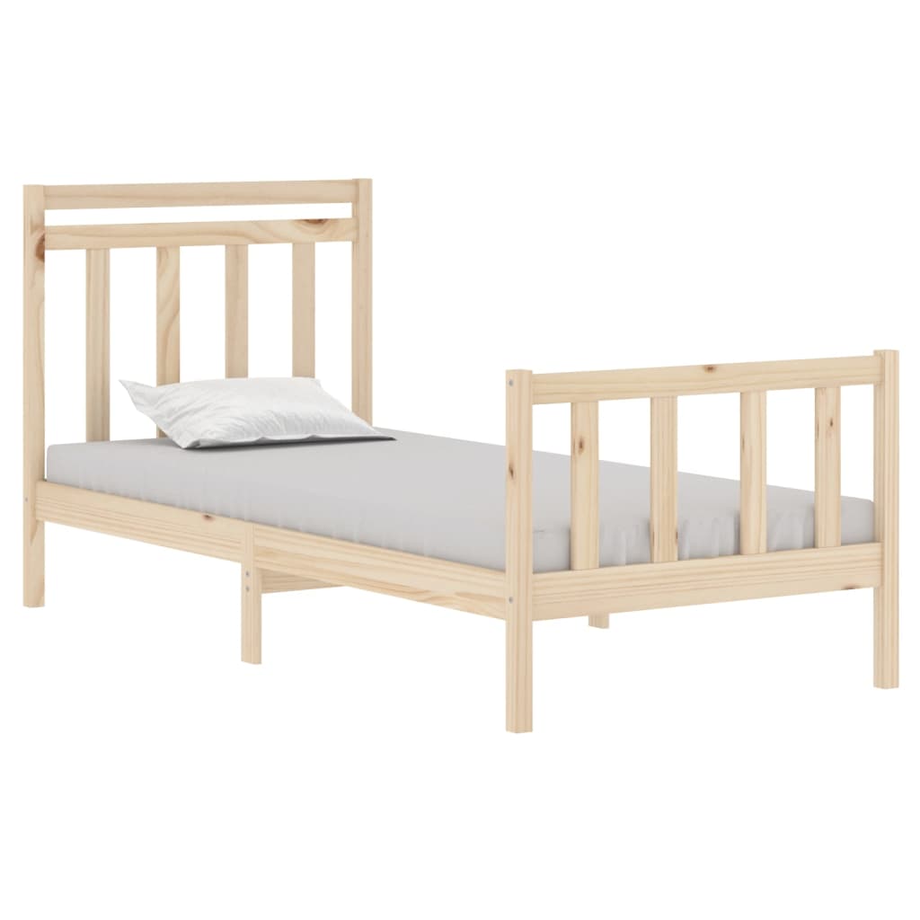 Bedframe massief hout 120x190 cm