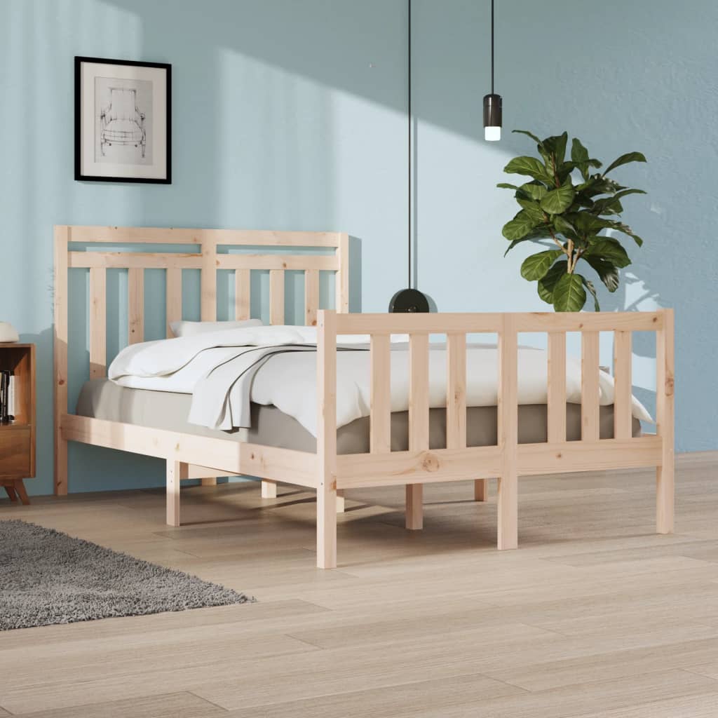 Bedframe massief hout 120x190 cm