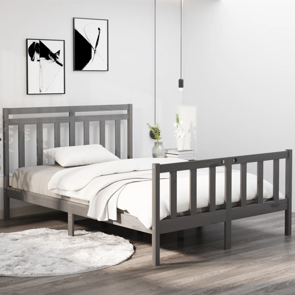 Bedframe massief hout 120x190 cm