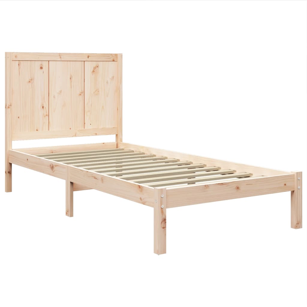 Bedframe massief grenenhout 200x200 cm