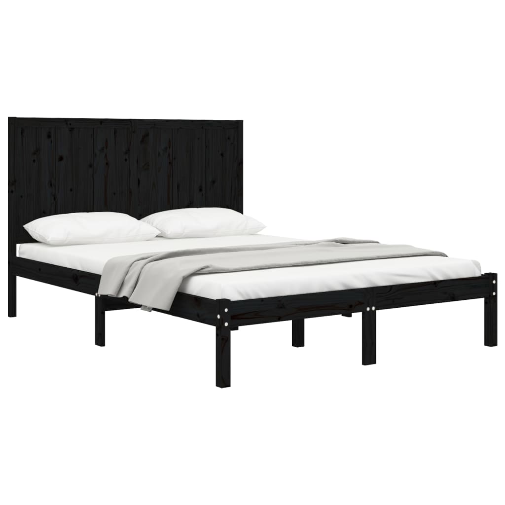 Bedframe massief grenenhout 200x200 cm