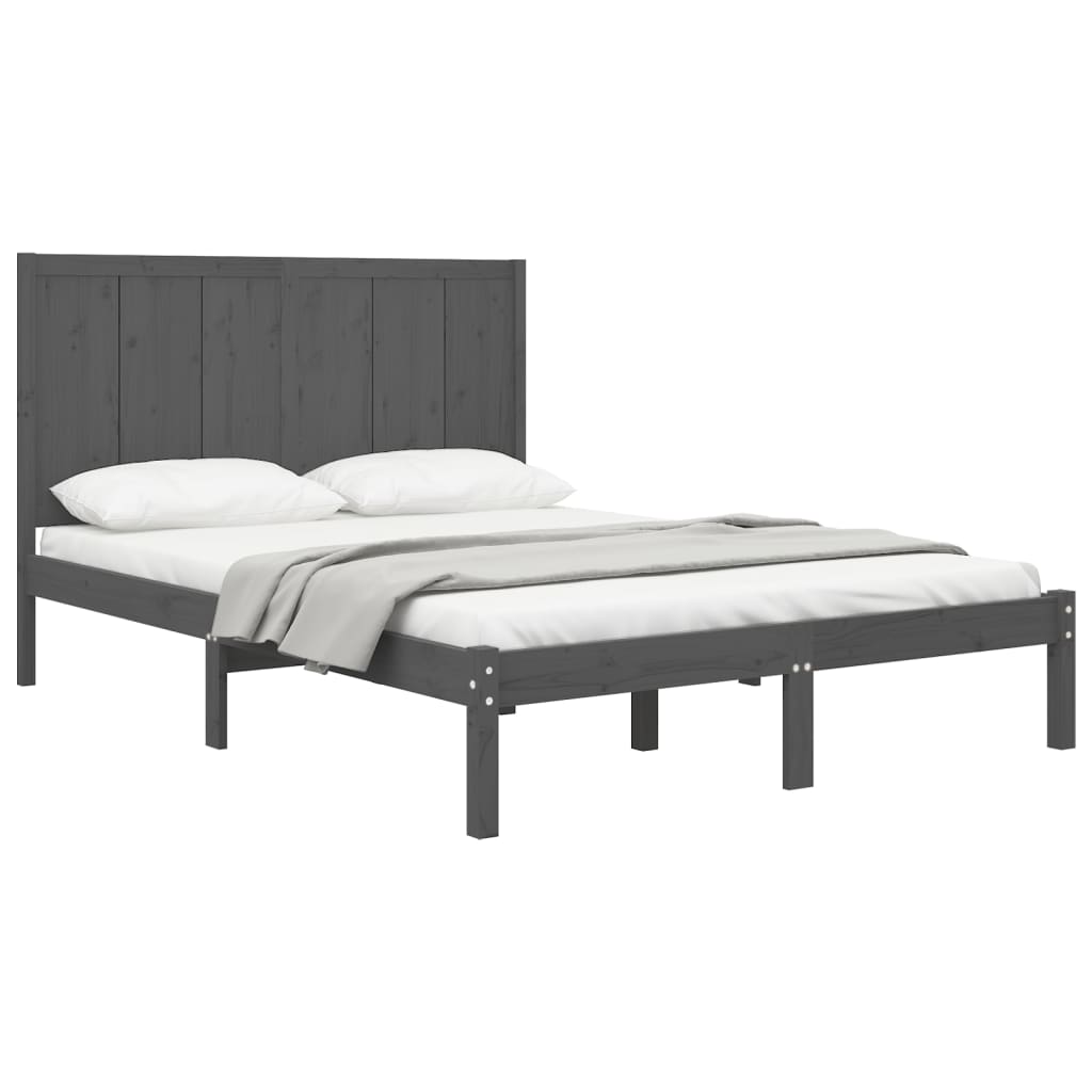 Bedframe massief grenenhout 200x200 cm