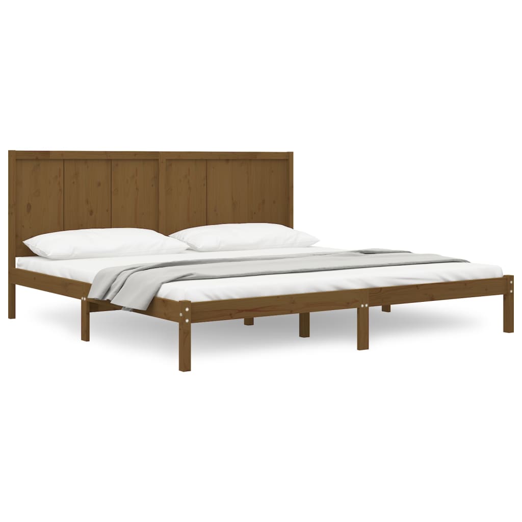 Bedframe massief grenenhout 200x200 cm