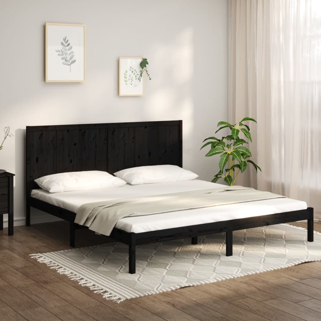 Bedframe massief grenenhout 200x200 cm