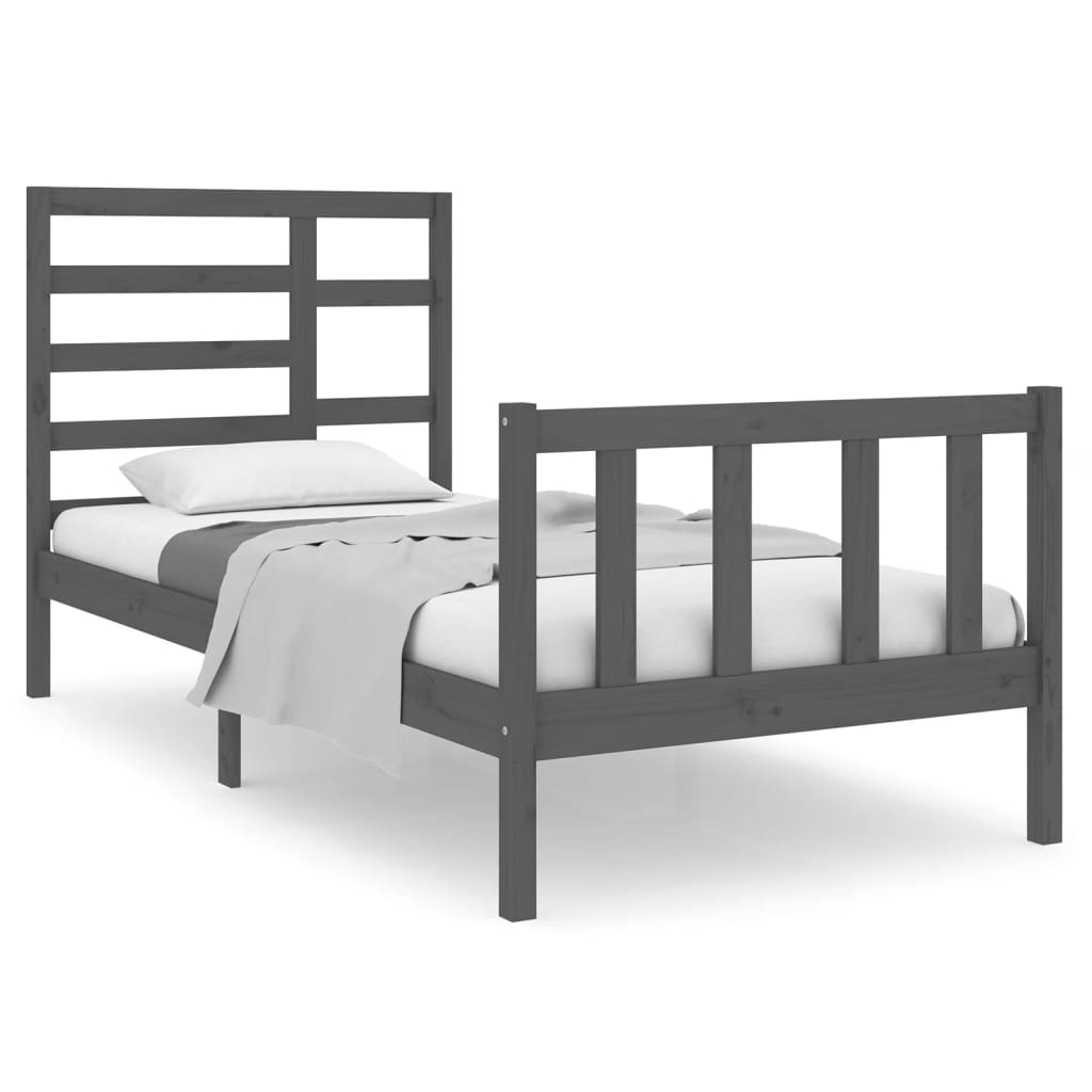 Bedframe massief hout 140x190 cm