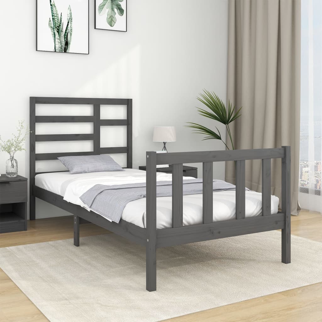 Bedframe massief hout 140x190 cm