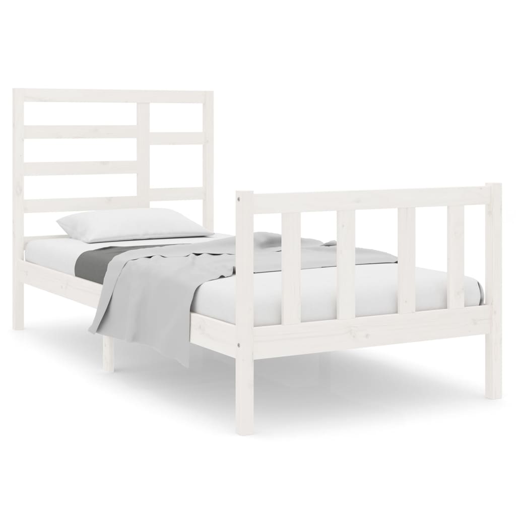 Bedframe massief hout 140x190 cm